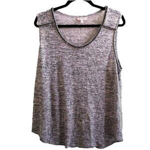Juicy Couture Beaded Top Sz XL Gray Sleeveless Party Corpcore Barbiecore Modern